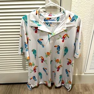 Chubbies Birds of paradise polo. XL